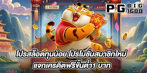 โปรสล็อตทุนน้อย โปรโมชั่นสมาชิกใหม่ แจกเครดิตฟรีขั้นต่ำ1 บาท